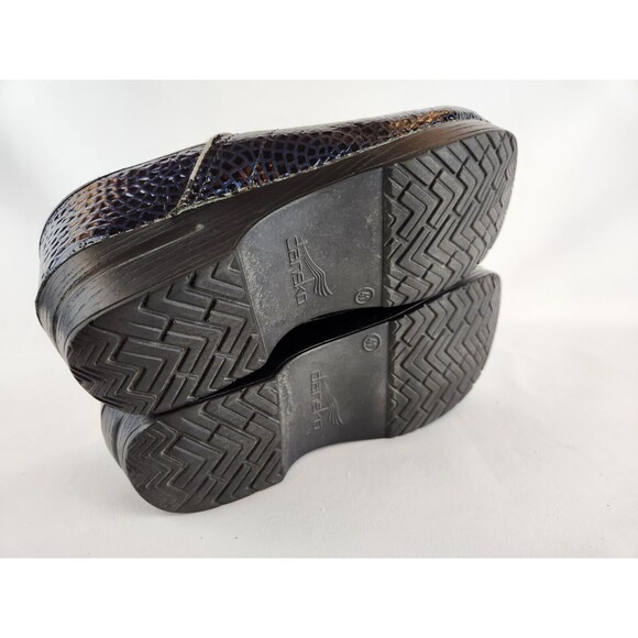 DANSKO Iridescent Blue Professional Clogs Shoes Slip Ons Medical Size 41 10.5 11 - Picture 9 of 12